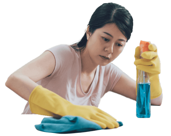Myanmar-Maid is Cleaning